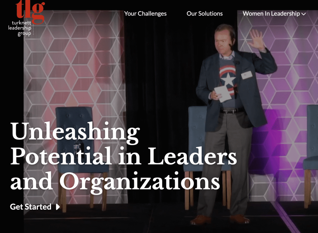 Websit header of Turknett Leadership GroupÂ