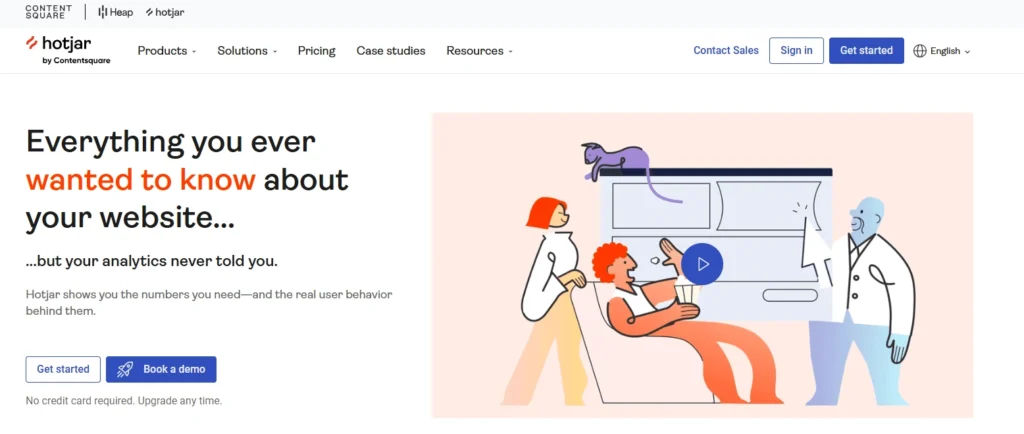 HOTJAR - CRO tool Landing page