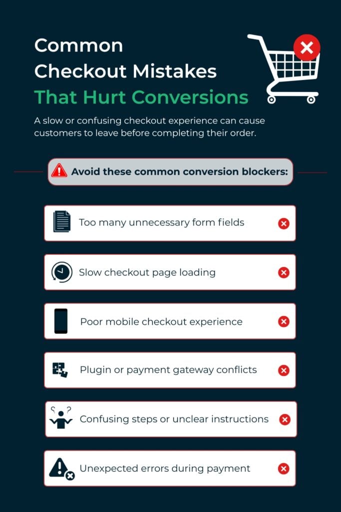 Common Woocommerce checkout mistakes