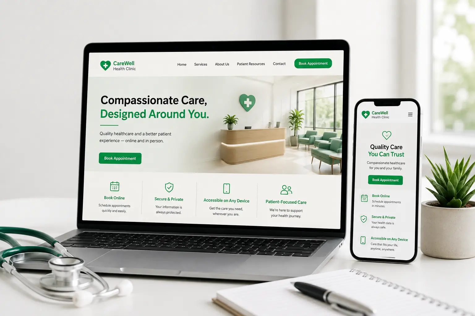 Effective medical website design - WP Minds