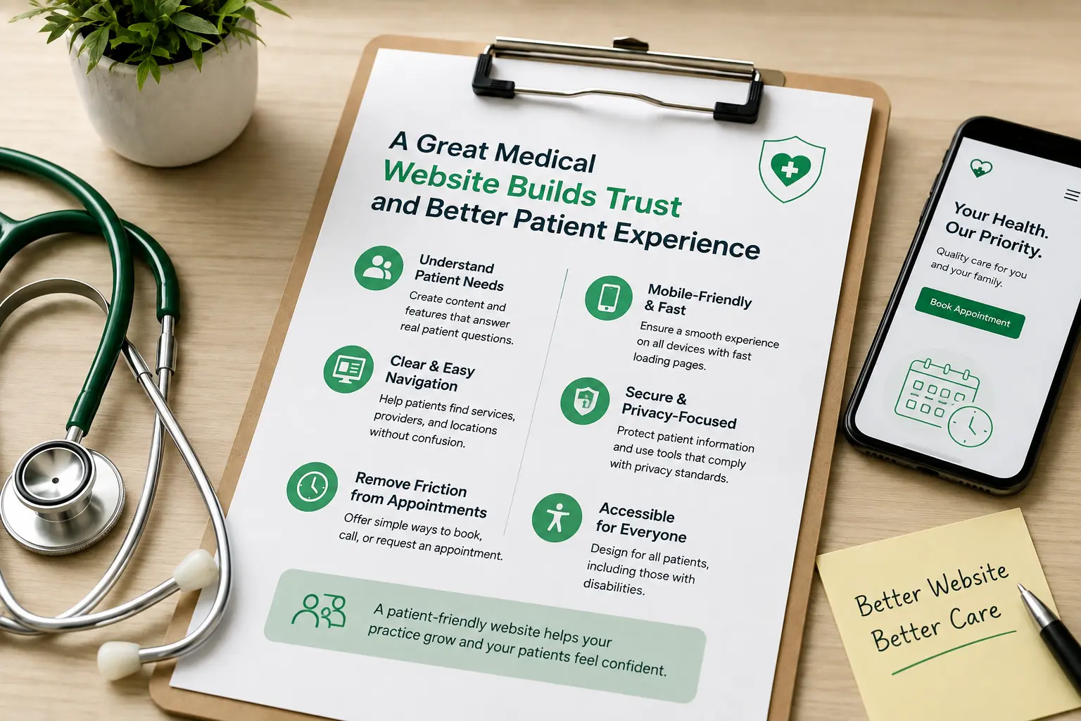 Effective medical website design - WP Minds